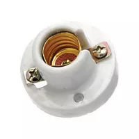 Socket de cerámica tipo E14 Blanco