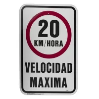 Senal Velocidad Maxima 20Km/Hr