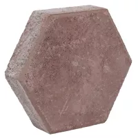 Adoquín hexagonal rosa  24x24x6cm