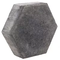 Adoquín Hexagonal Negro 24 X 24 X 6 Cm