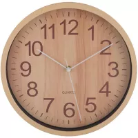 Reloj de pared Wooden 29 cm Beige