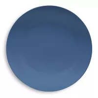 Plato base melamina liso azul Blue Ocean 38 centímetros