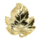 Plato decorado 13 centímetros dorado porcelana