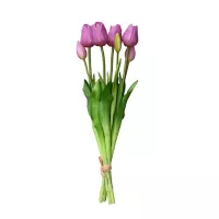 Bouquet De Tulipanes Morados Artificial