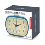 Reloj retro con alarma azul