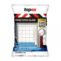 Mortero pega bloques de vidrio Topex stick-glass 5 kg