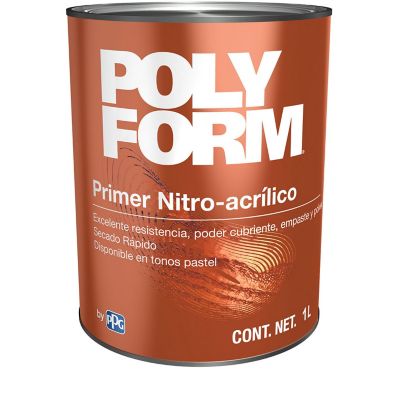 Primer Nitro-acrílico para Madera color Blanco 1 Lt Polyform -  