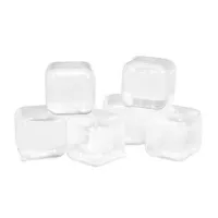 Cubos de hielo reusables transparentes 30 piezas