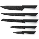 Set 5 cuchillos de cocina negros