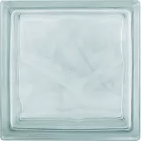 Bloque de vidrio Olas de 19 x 19 cm Transparente