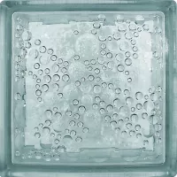 Bloque de vidrio Burbujas de 19 x 19 cm Transparente