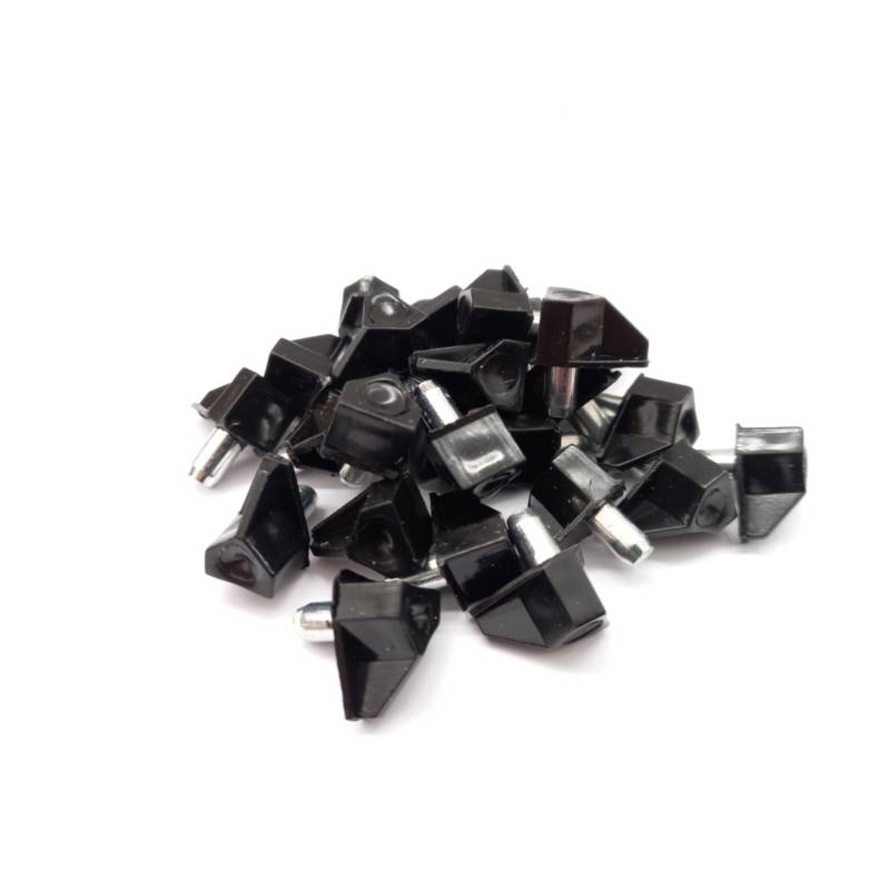 ZENDER - Soporte de Metal Plástico Negro x 25 unid.