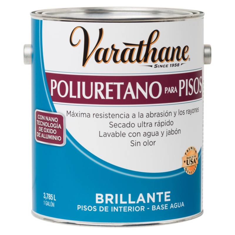 VARATHANE - Poliuretano para pisos base agua Varathane Brillante 3,785L