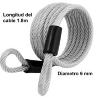 Cable con Cubierta 65D 1.8 m