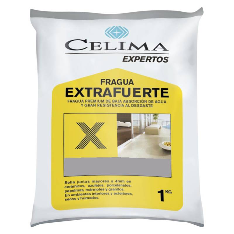 CELIMA - Fragua para Porcelanatos Premium Aluminio 1kg