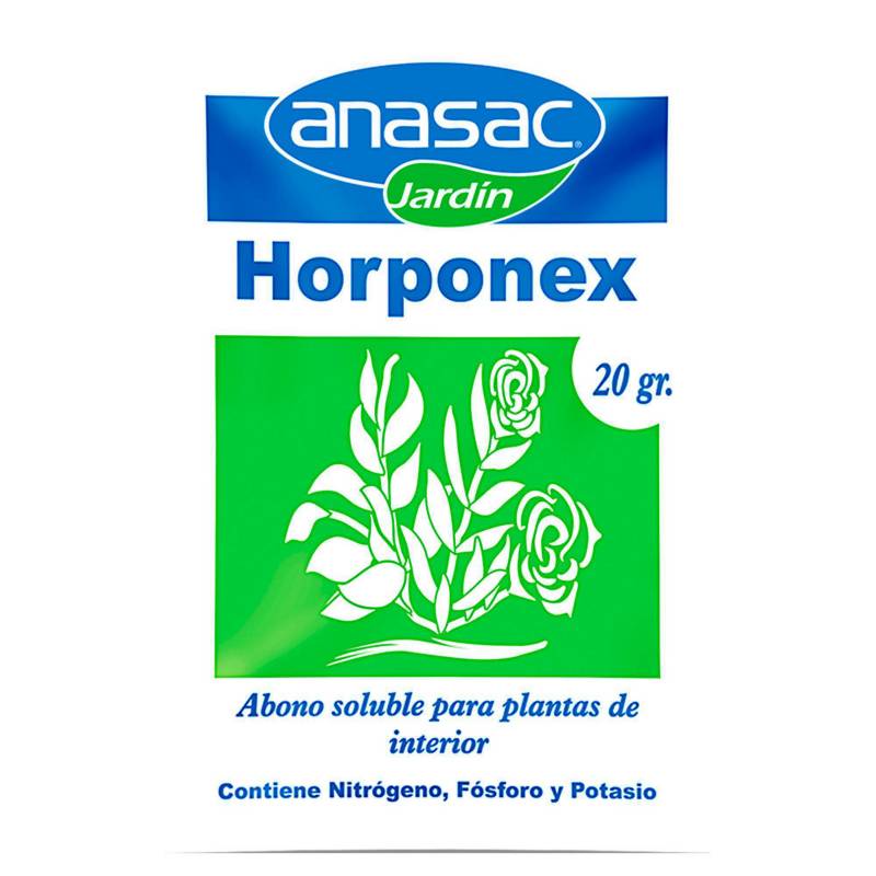 HORTUS - Abono Soluble para Plantas de Interior Horponex 20 gr PVC 8.5 cm12 cm0.3 cm