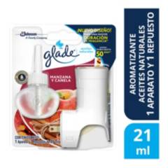 GLADE - Aromatizante de Aceite Natural Manzana y Canela 21 ml.
