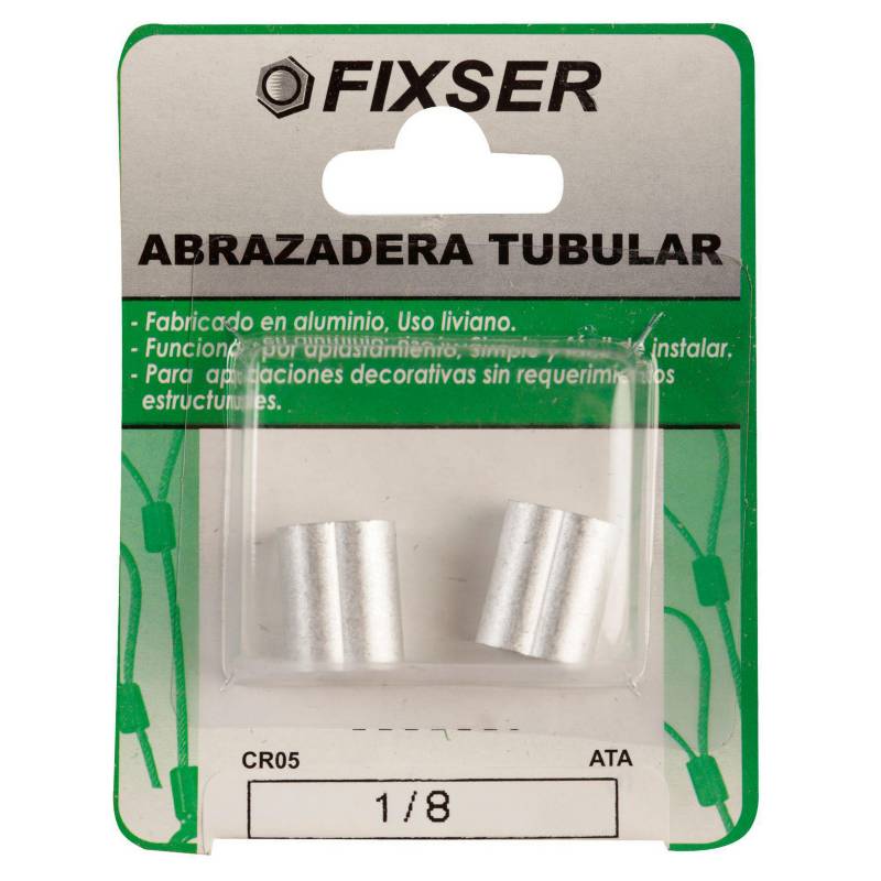 FIXSER - Abrazadera tubular alum 1/8 2und 02ATA-K