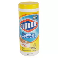 CLOROX - Toallitas Húmedas Desinfectantes Aroma Cítrico 35 unid.