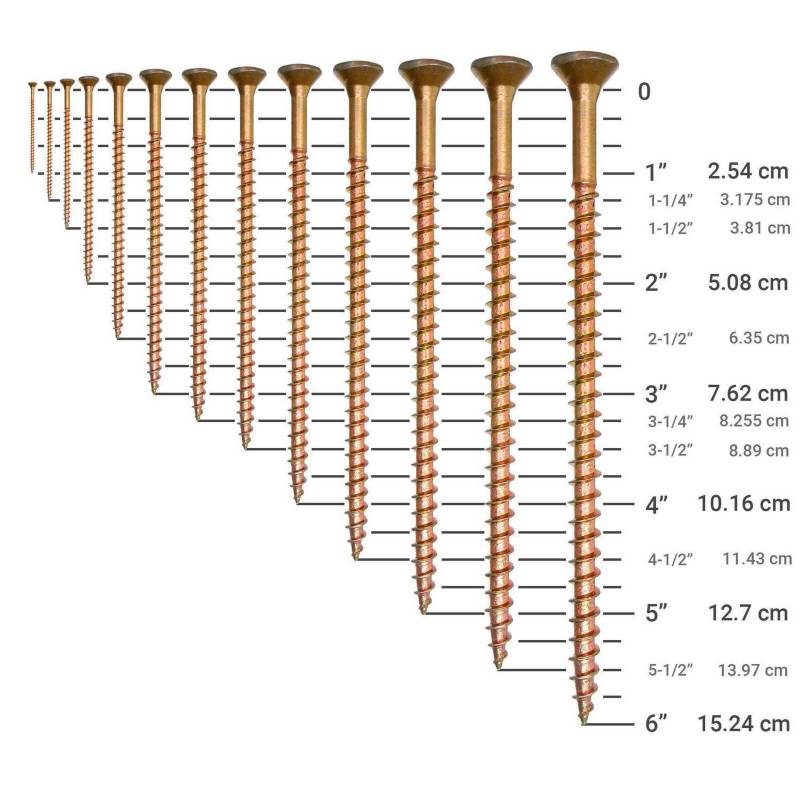 Tornillo para madera 8x1 1/4 144 unidades