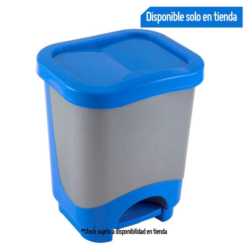 REYPLAST - Papelera de Plástico con Pedal Danubio 8 litros