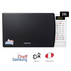 SAMSUNG - Horno Microondas Samsung 22.4 Lt AMW831K Blanco/Negro