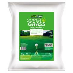 FERTICORP - Abono Orgánico Super Grass 5 kg Abono natural con alto contenido de nitrógeno 26 cm7 cm32 cm