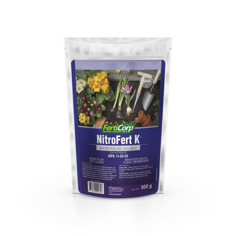 FERTICORP - Fertilizante Orgánico Nitrofert K 11-03-25 500 gr