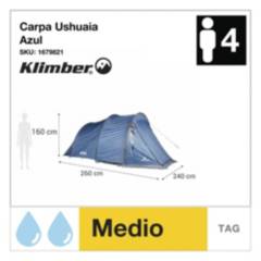 KLIMBER - Carpa 4 Personas Klimber Ushuaia Azul