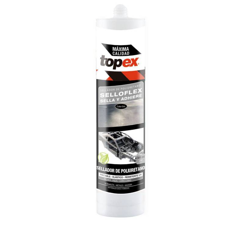 TOPEX - Adhesivo sellador de poliuretano 300 ml gris