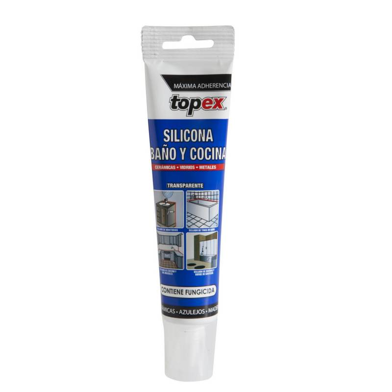 TOPEX - Silicona baños y cocinas 82 ml transparente