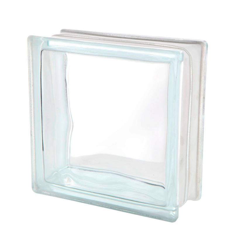 GLASS BLOCK - Block de Vidrio Olas 19 x 19 cm