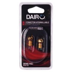 DAIRU - Conector Atornillable RG-6 Gold