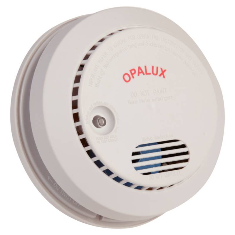 OPALUX - Detector de Humo con Batería 9 V