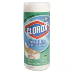 CLOROX - 35 toallitas húmedas desinfectantes aroma ''Fresco''