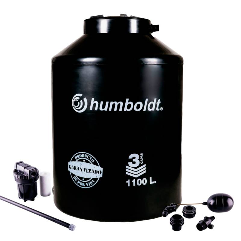 HUMBOLDT - Tanque de Agua 1100L Negro + Accesorios