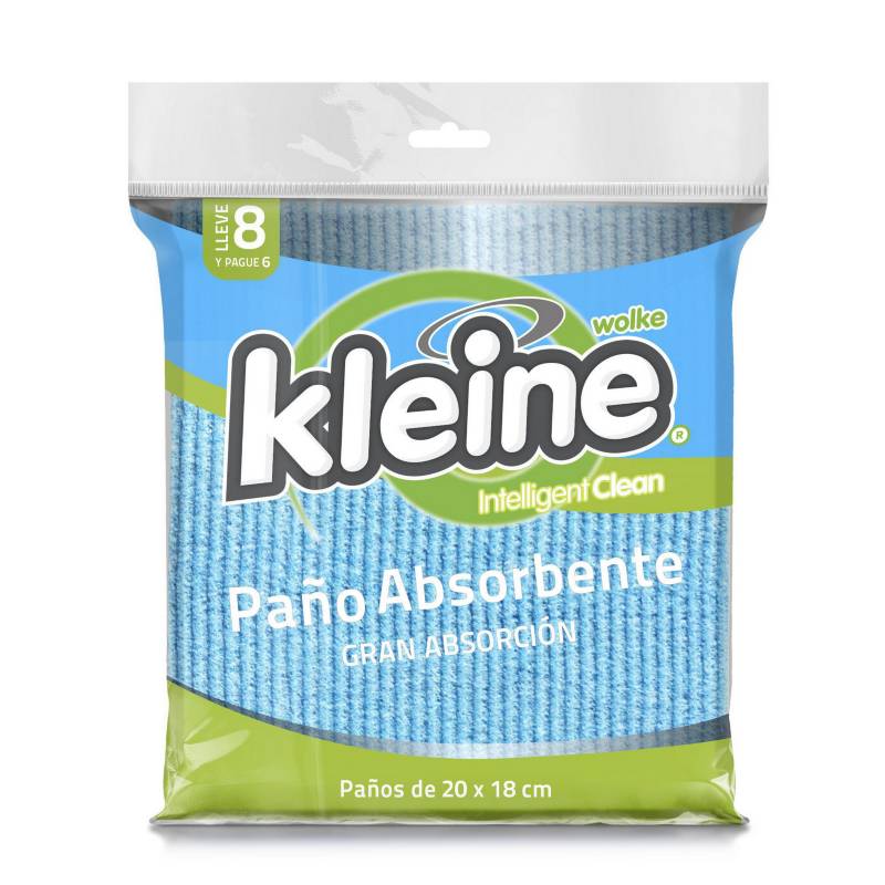 KLEINE WOLKE - Paños Absorbentes x8 unidades