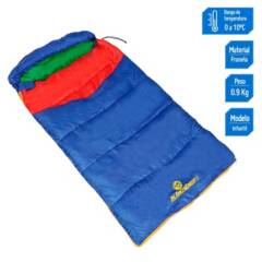 KLIMBER - Bolsa de dormir Momia Infantil Azul 140x75cm