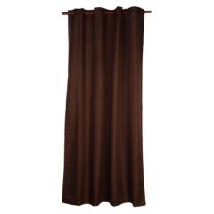 JUST HOME COLLECTION - Cortina de Tela Black Out Text Chocolate 140x220 cm