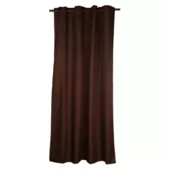 JUST HOME COLLECTION - Cortina Blackout Textura 140x220cm Chocolate