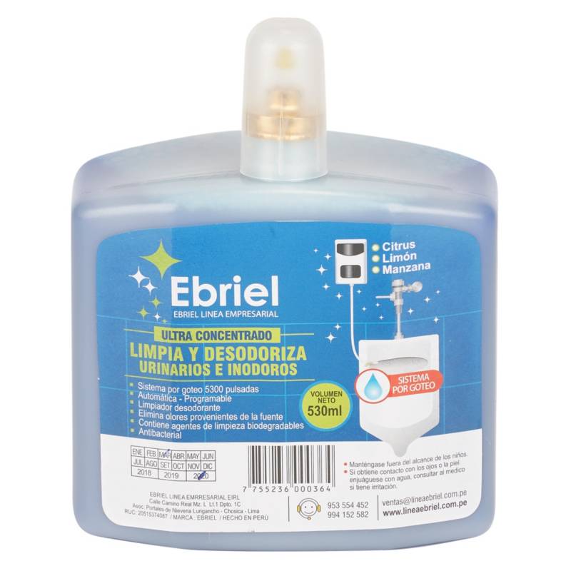 EBRIEL - Repuesto Deodorizador Ultra Concentrado 530 ml