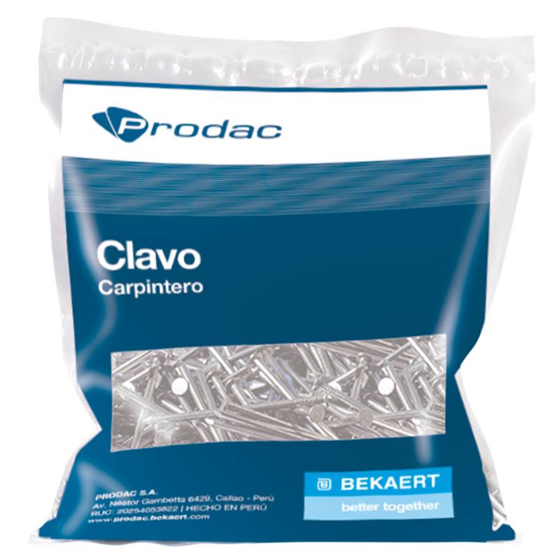 PRODAC - Clavo Carpintero con Cabeza 2 1/2'' 500 gr