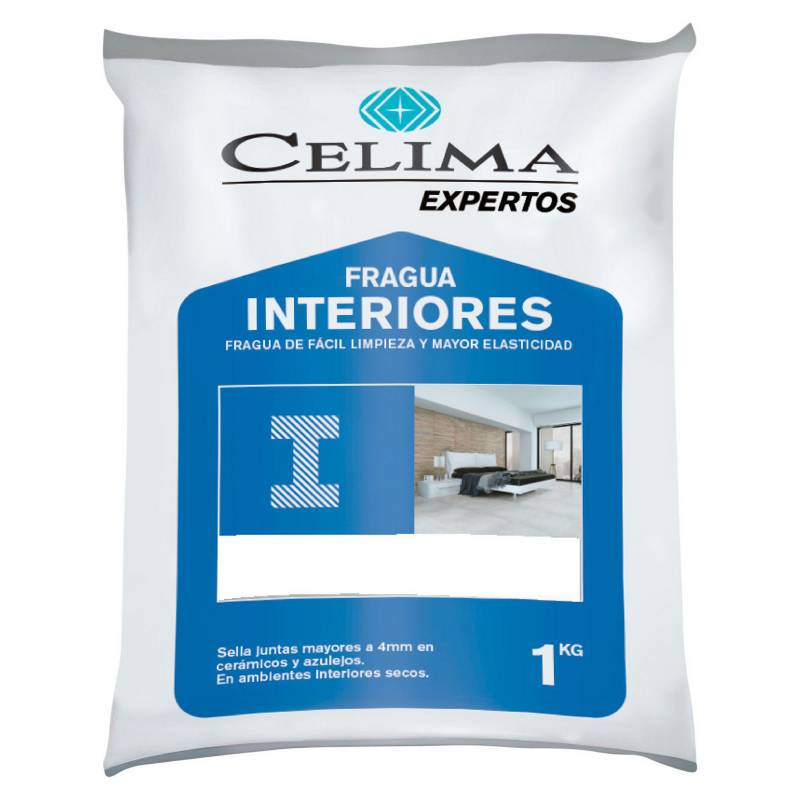 CELIMA - Fragua Interior para Porcelanatos Blanco 1kg