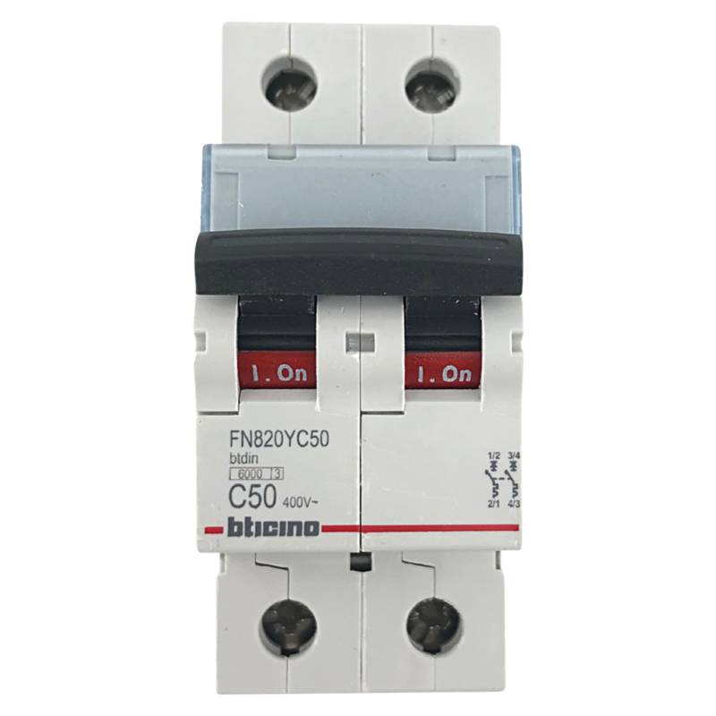 BTICINO - Interruptor Termomagnético 2x50A Bticino