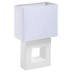 CASA BONITA - Lámpara de mesa Quad 1 luz blanco