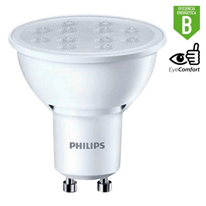 PHILIPS - Foco LED Dicroico Gu10 4W Luz Blanca