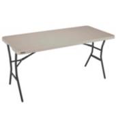 Mesa Plegable LT Granito Blanca 244x76cm