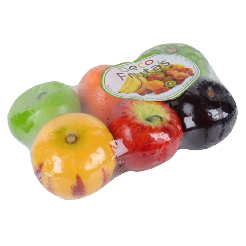 RAPALLO - Set de 6 Frutas Decorativas Poliestireno