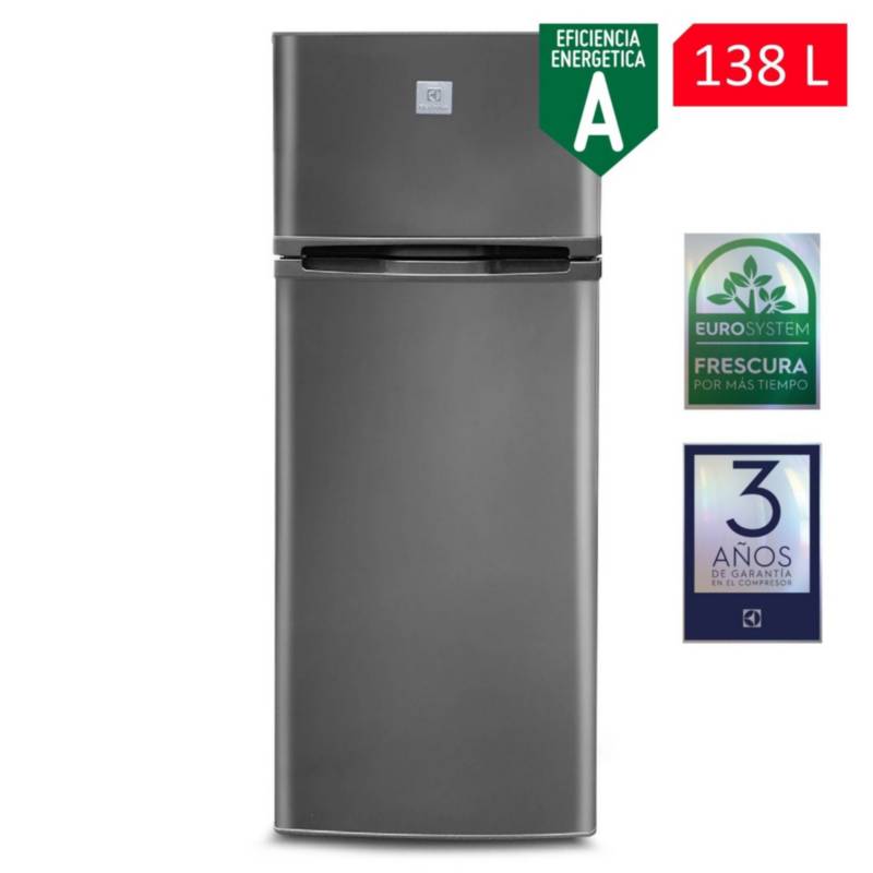 ELECTROLUX - Refrigeradora Electrolux 138 Lt Top Freezer ERT18G2HN Silver