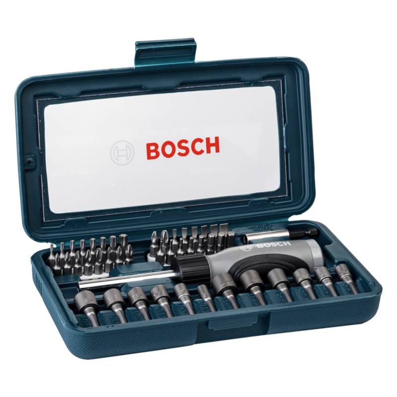 BOSCH - Set de Puntas y Dados para Atornillar Acero 46Pzs Bosch